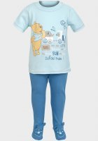 Bawełniana piżamka z Kubusiem Puchatkiem, George, kolor odcienie niebieskiego, rozm. (noworodek) 56