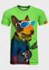 Bawełniany t-shirt, Street Board Skate, kolor neonowo limonkowy, rozm. 128